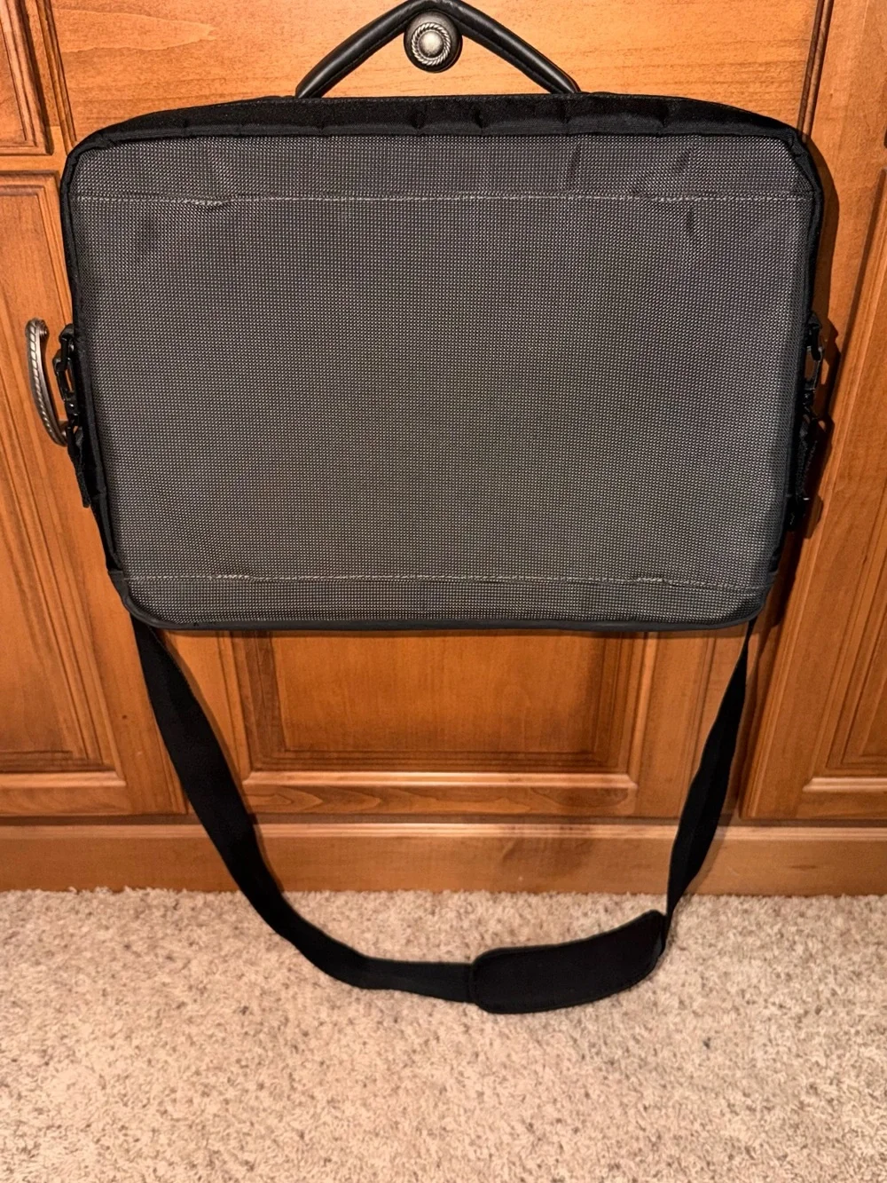 Lenovo Black Laptop Messenger Bag with Red Trim